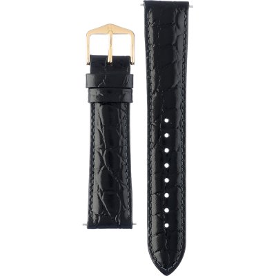 Hirsch 12302850-1-18 Crocograin Horlogeband
