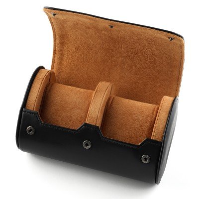 HWG WATCHROLL-TWO Watchroll Two Black Horlogekisten