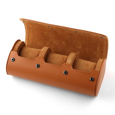HWG WATCHROLL-THREE-LBR Watchroll Three Lightbrown Horlogekist