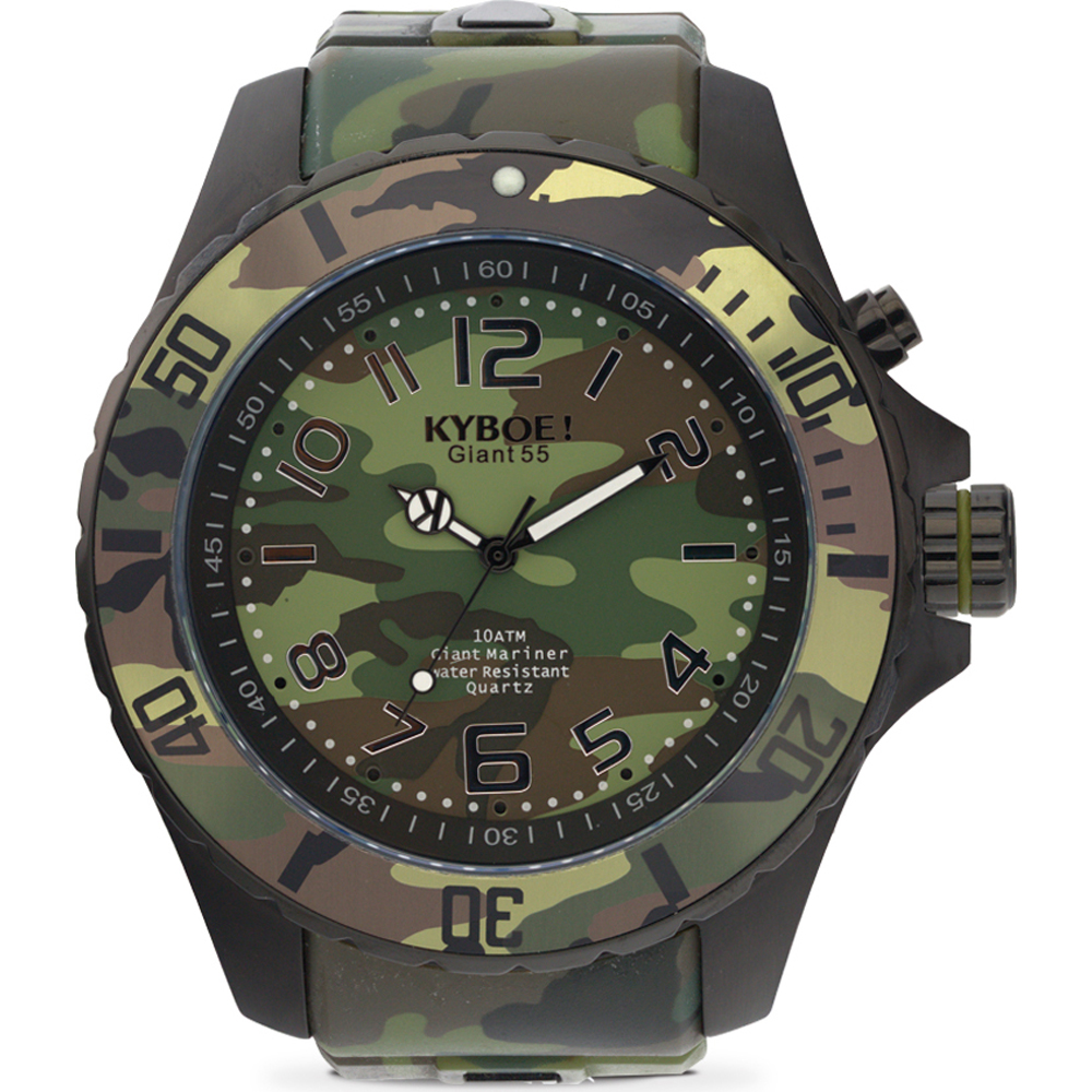 Kyboe CS-004-55 Woodland Camo Horloge