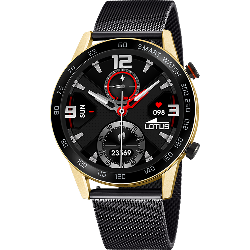 Lotus Smartwatch 50019/1(set, 2 delig, Met verwisselbare armband van zwart silicone ) online kopen
