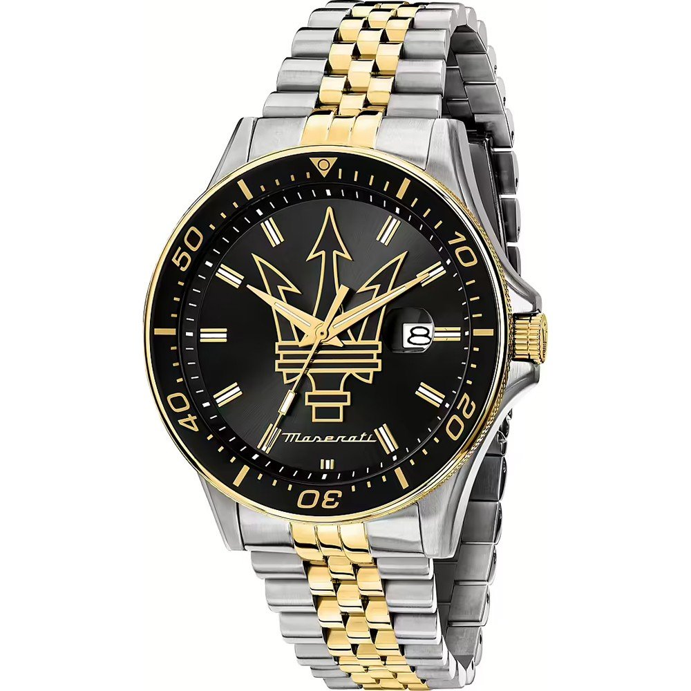 Reloj de hombre Sfida R8873640024 de acero y correa plateada · Maserati