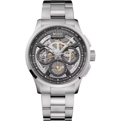 MIDO Multifort M0386621106000 Multifort Skeleton Chronograph Horloge