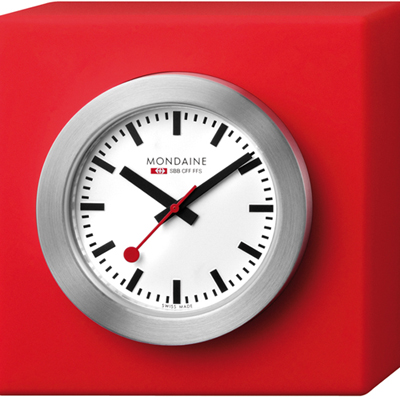 Mondaine A660.30318.84SBC Desk Cube Klok