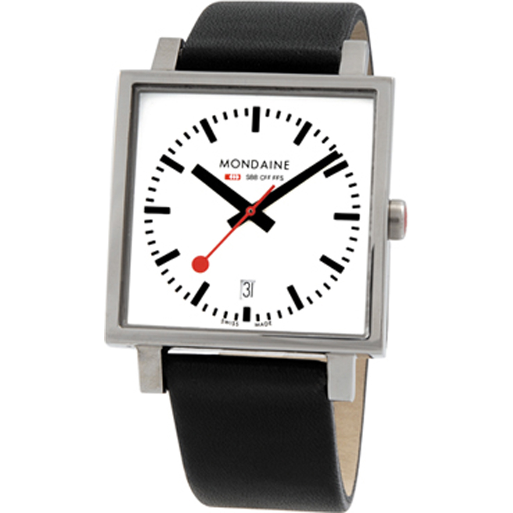 Mondaine Watch Time 3 hands Evo Square A661.30343.11SBB