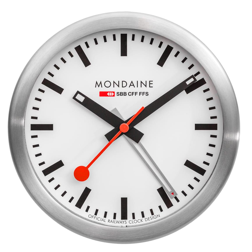Meditatief venijn Doe voorzichtig Mondaine A997.MCAL.16SBB Mini Clock Klok • EAN: 7611382408464 • Horloge.nl