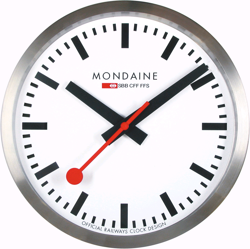Ruilhandel eer incident Mondaine A990.CLOCK.16SBB Wall Clock 25 cm Klok • EAN: 7611382001221 •  Horloge.nl