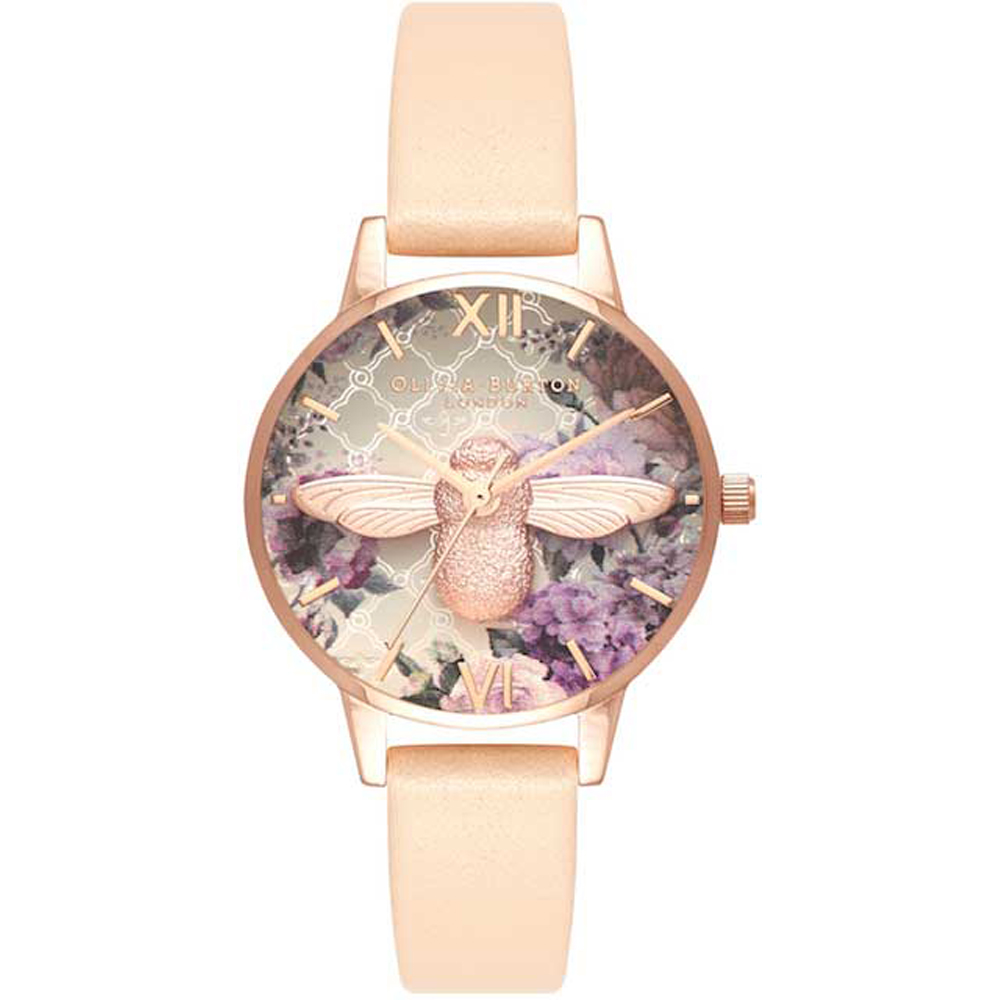 Olivia Burton OB16EG98 Nude Peach and Rose Gold Horloge