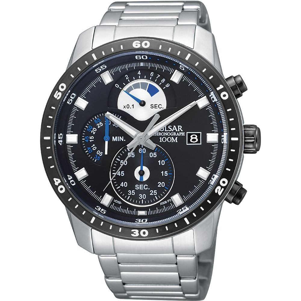 Pulsar Watch Chrono PS6023 Gent Chrono Black PS6023X1