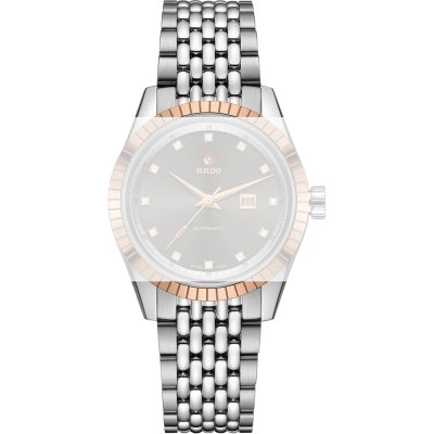 Rado straps 07.03043.10 HyperChrome Horlogeband