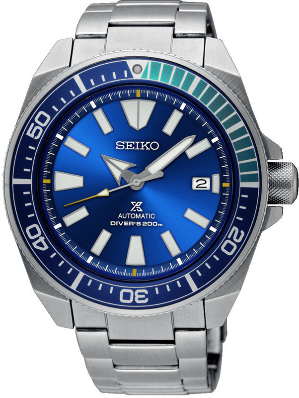 Seiko 5 SRPB09K1 Blue Lagoon Samurai Horloge