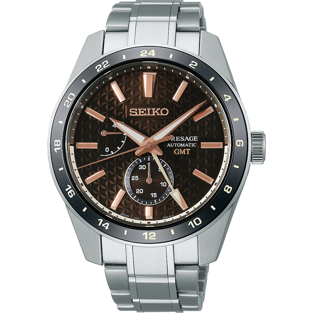 Seiko Sharp Edged SPB275J1 Presage Sharp Edged GMT horloge