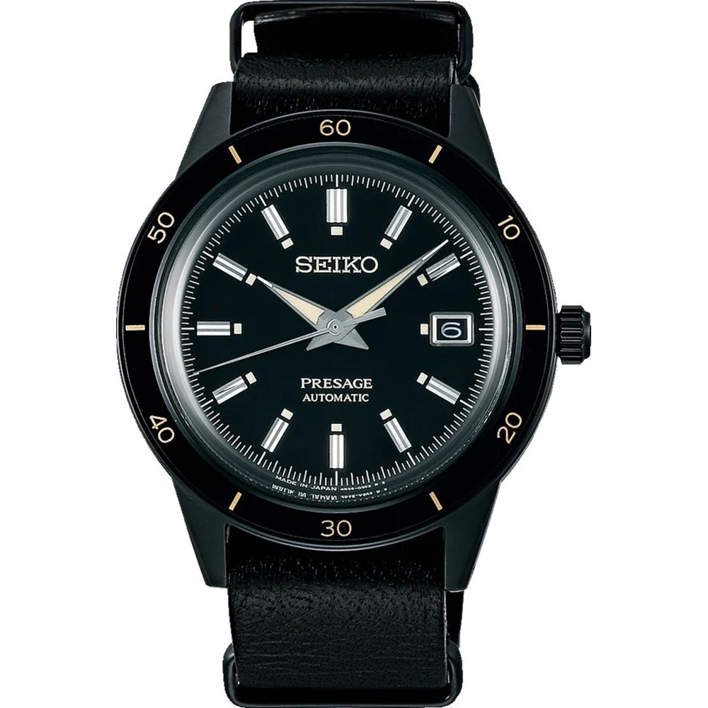 Seiko Presage SRPH95J1 Presage - Style 60s ‘Stealth’ Horloge