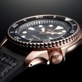 Roségoud automatisch horloge met dag-datum Herfst / Winter Collectie Seiko