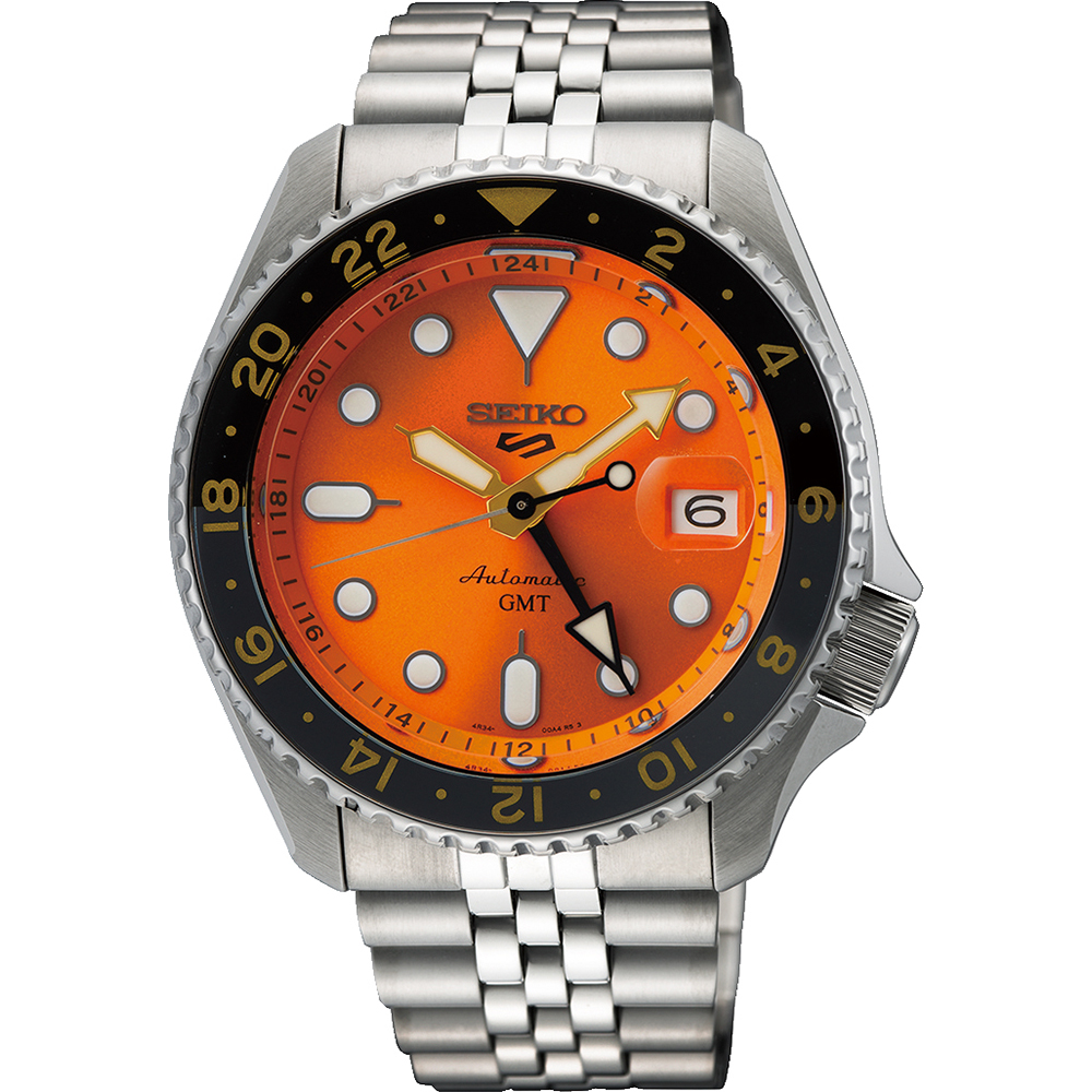 Seiko 5 Sports SSK005K1 Seiko 5 Sports - Mikan Orange Horloge