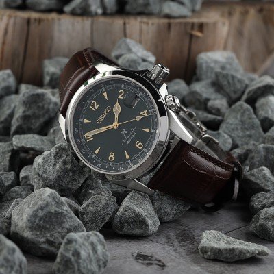 Seiko Prospex Seiko Horloge Heren Leren Band Seiko Alpinist