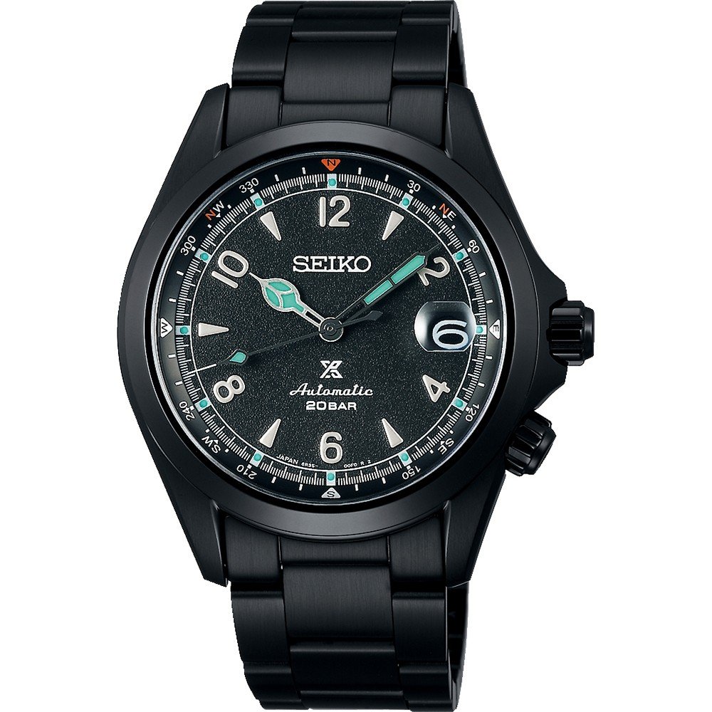 Seiko Alpinist SPB337J1 Alpinist - The Black Series Horloge