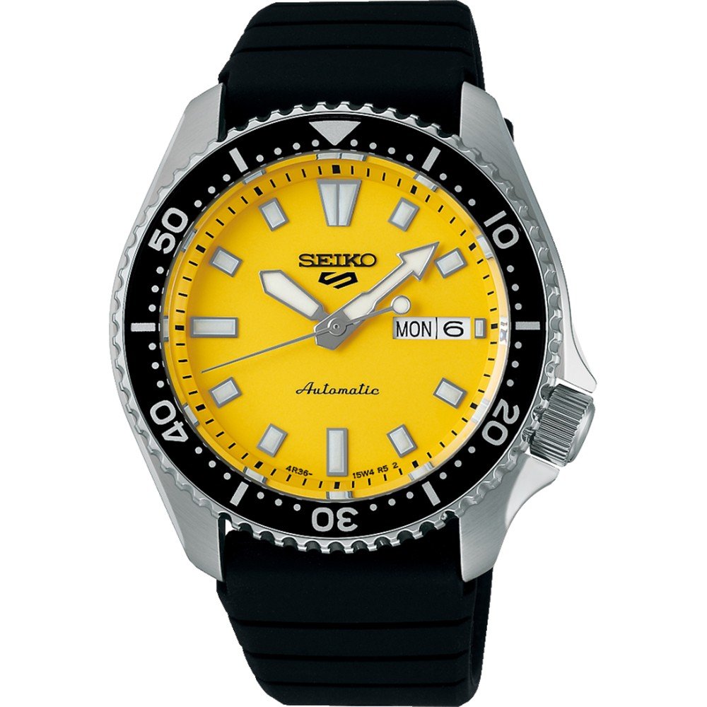 Seiko 5 Sports SRPL87K1 SKX Redux 'Ki-Iro Yellow' Horloge • EAN