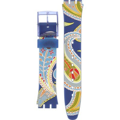 Swatch Plastic - Originals Medium (34mm) /Access/Solar/Musicall/Stop - G/SK/SL/SR/SS/SO28 AGN263 GN263 Silky Way Horlogeband