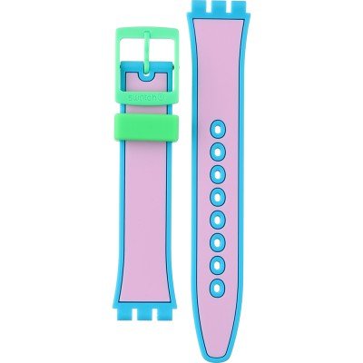 Swatch Plastic - Originals Medium (34mm) /Access/Solar/Musicall/Stop - G/SK/SL/SR/SS/SO28 AGZ342 GZ342 Serious Action Horlogeband