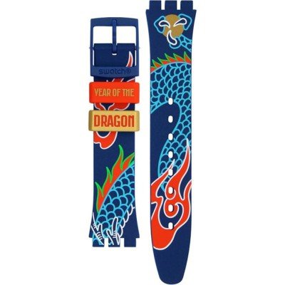 Swatch ASO28Z125 Dragon in waves Horlogeband