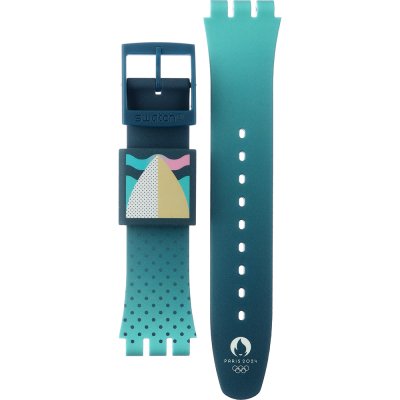 Swatch ASO29G108 Green Backside Wave Horlogeband