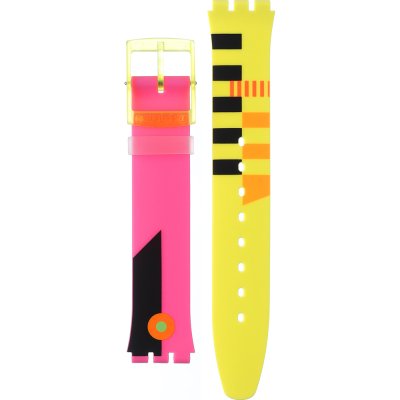 Swatch Plastic - Skin Small 33.7mm - SF/SI/SS08/SS09 ASS08S101 Neon Flumotions Horlogeband