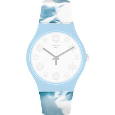 Swatch ASUOZ275 Dream of snow Horlogeband