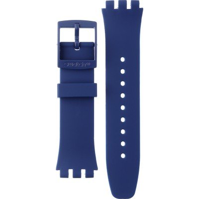 Swatch Plastic - New Chrono - SUS ASUSN418 Nothing Basic About Blue Horlogeband