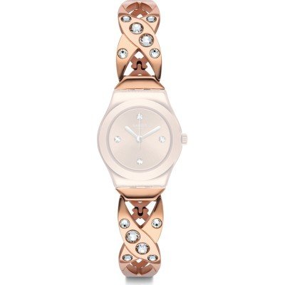 Swatch AYSG165G Rose Goldy hug Horlogeband