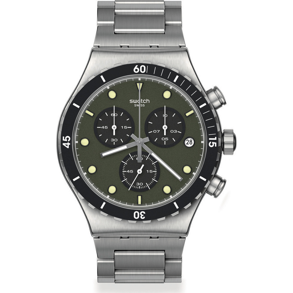 Swatch Irony - Chrono New YVS488G Back In Khaki Horloge