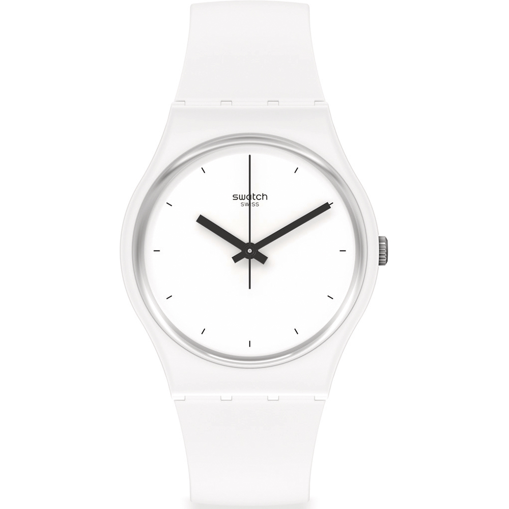 Swatch Standard Gents SO31W100 Think Time White Horloge