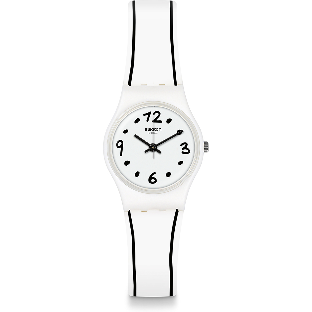 Swatch Standard Ladies LW162 Black Border Horloge