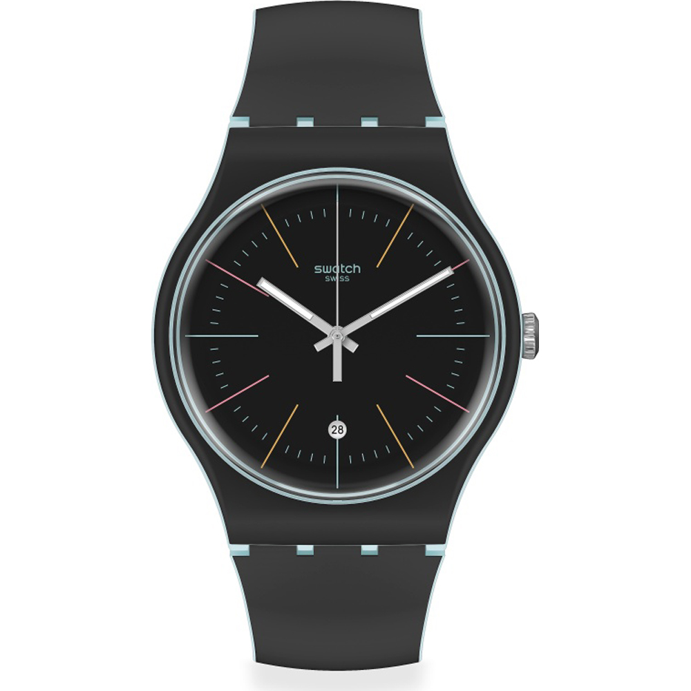 Swatch NewGent SUOS402 Black layered Horloge