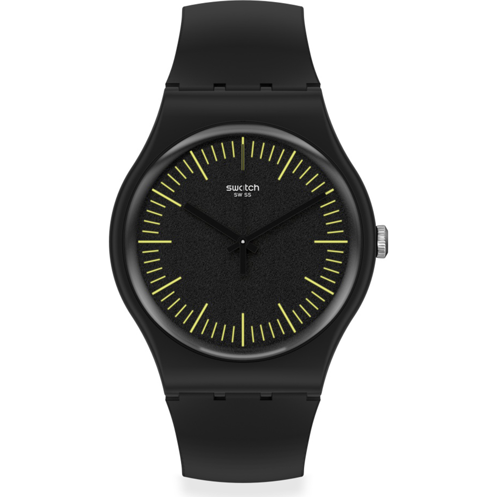 Swatch NewGent SUOB184 Blacknyellow Horloge