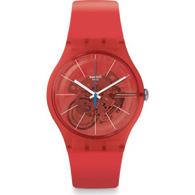 Swatch Originals Large (41mm) SUOO105 Bloody Orange Horloge