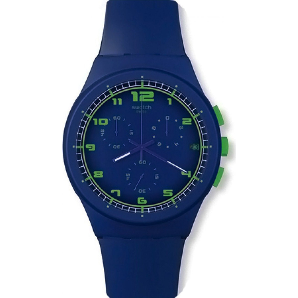 Swatch New Chrono Plastic SUSN400 Blue C Horloge