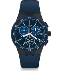Swatch bandjes ASUSB417 Blue Steward • Officieel merkdealer • Horloge.nl