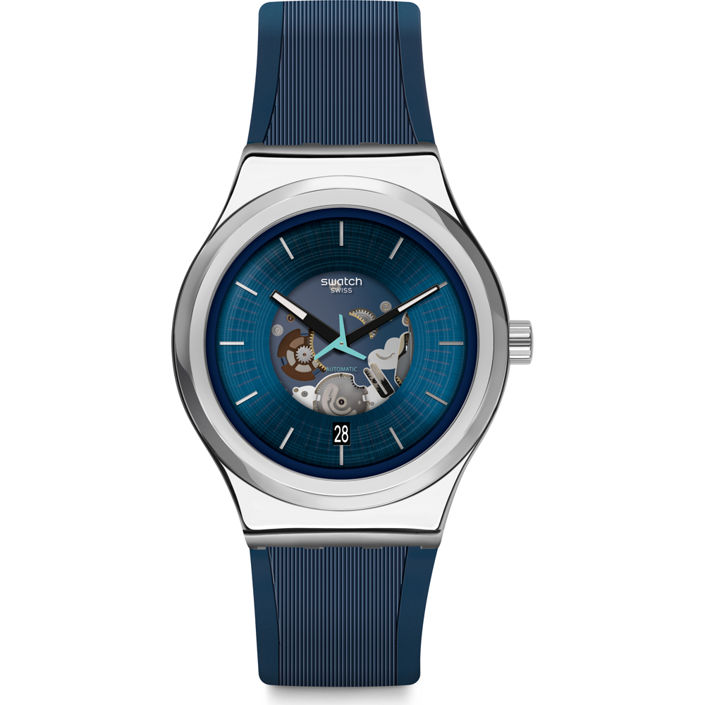 Swatch Sistem51 Irony YIS430 Bluerang Horloge