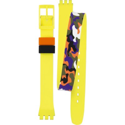 Swatch Plastic - Originals Small (25mm) - L ALJ110 LJ110 Camojaune Horlogeband