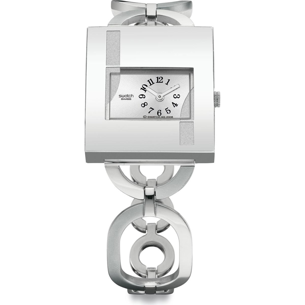 Swatch Lady Square YUS122G Chain Me On Horloge