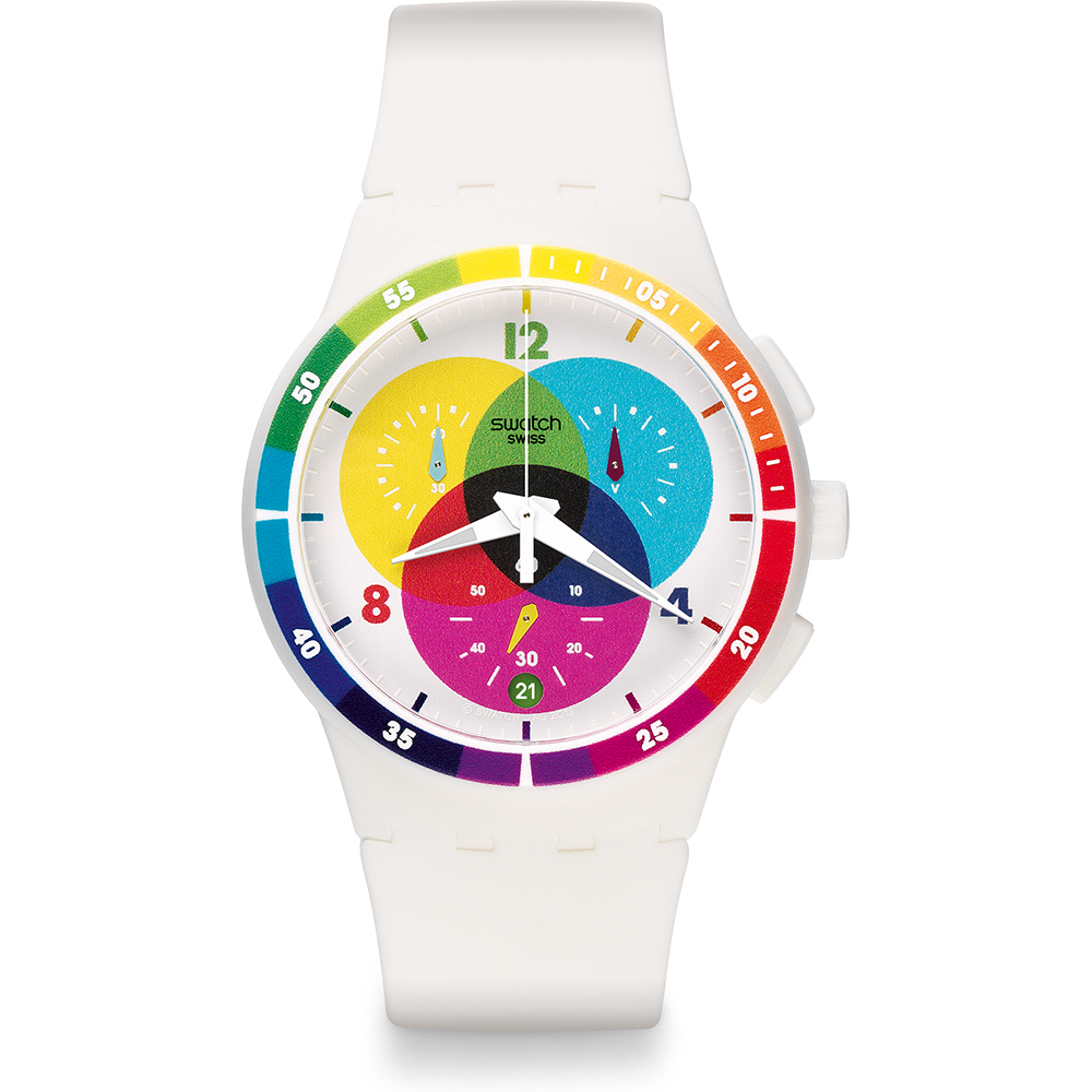 Swatch New Chrono Plastic SUSW404 Chromograph Horloge