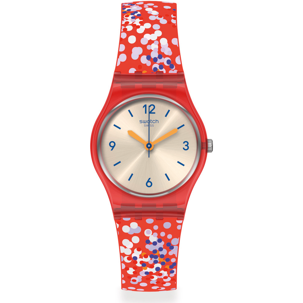 Swatch Standard Ladies LR136 Confettini rossi Horloge