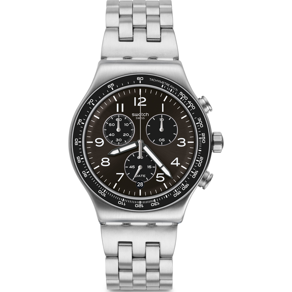 Swatch Irony - Chrono New YVS465G Deepgrey Horloge