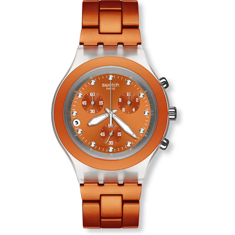 Swatch Chrono SVCK4051AG Full-Blooded Naranja Horloge