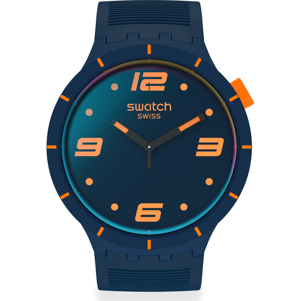 Swatch Big Bold SO27N110 Futuristic Blue Horloge