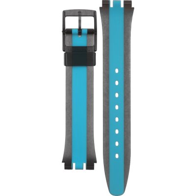 Swatch Plastic - Originals Medium (34mm) /Access/Solar/Musicall/Stop - G/SK/SL/SR/SS/SO28 AGM186 GM186 Azzurrami Horlogeband