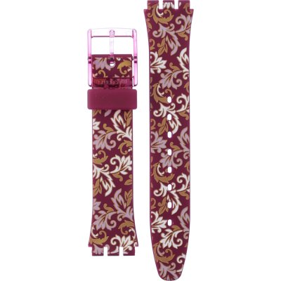 Swatch Plastic - Originals Medium (34mm) /Access/Solar/Musicall/Stop - G/SK/SL/SR/SS/SO28 AGR179 GR179 Rosso Bianco Horlogeband