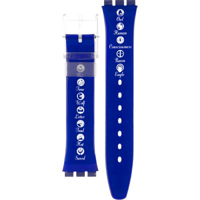 Swatch Plastic - Originals Medium (34mm) /Access/Solar/Musicall/Stop - G/SK/SL/SR/SS/SO28 AGZ151 GZ151 Oracolo Horlogeband