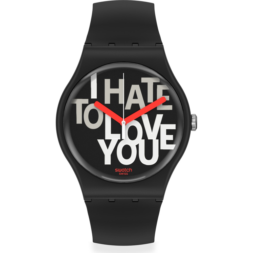 Swatch NewGent SUOB185 Hate 2 Love Horloge